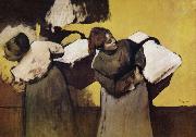 Edgar Degas Two Laundryman Spain oil painting artist